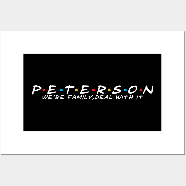 The Peterson Family Peterson Surname Peterson Last name Wall Art by TeeLogic